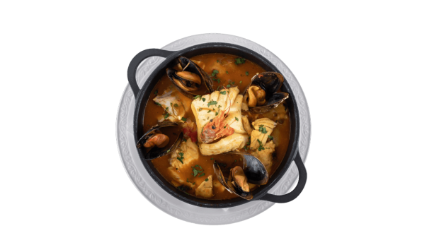 cazuela de pescado y mariscos