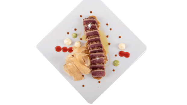 tataki de lomo de sebon