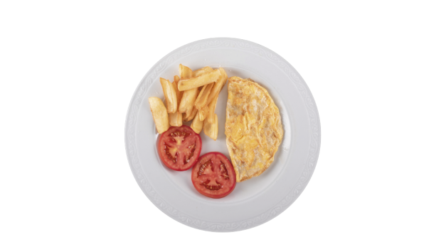 tortillas con papas fritas